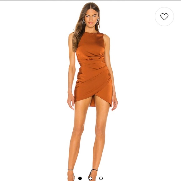NBD Circe Mini Dress in Copper size XXS